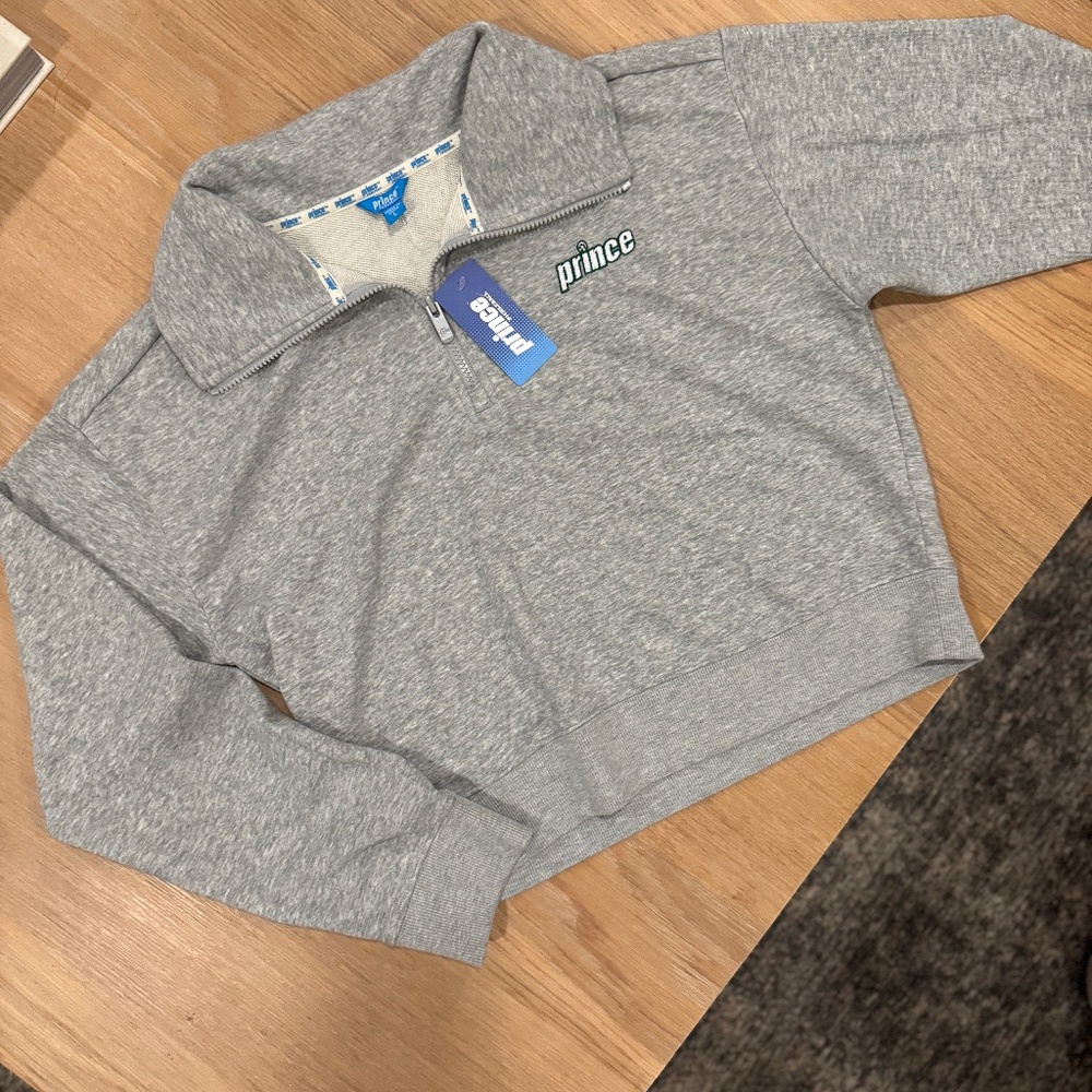 NWT Prince Pickleball Women's French Terry 1/4 Zip Pullover in Large